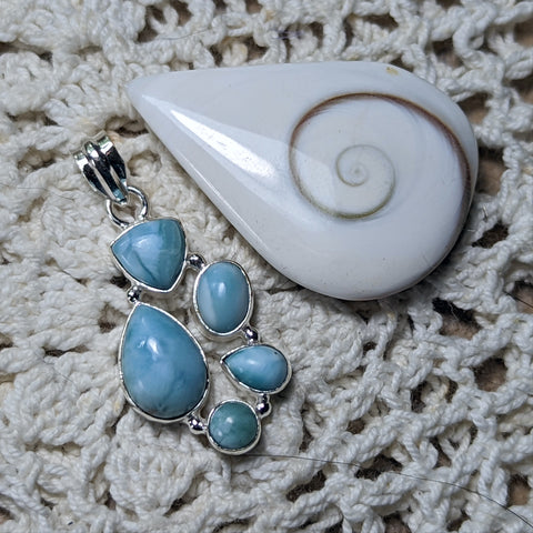 Larimar Pendant~JSSLMS12