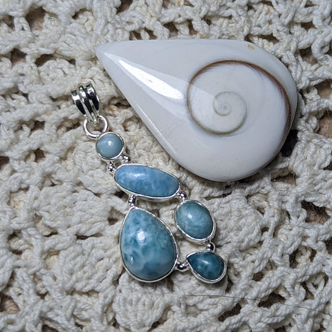 Larimar Pendant~JSSLMS14