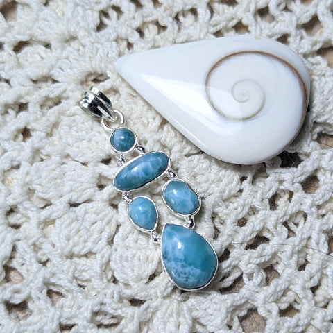 Larimar Pendant~JSSLMS15