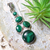 Malachite Pendant~JSSMAL14