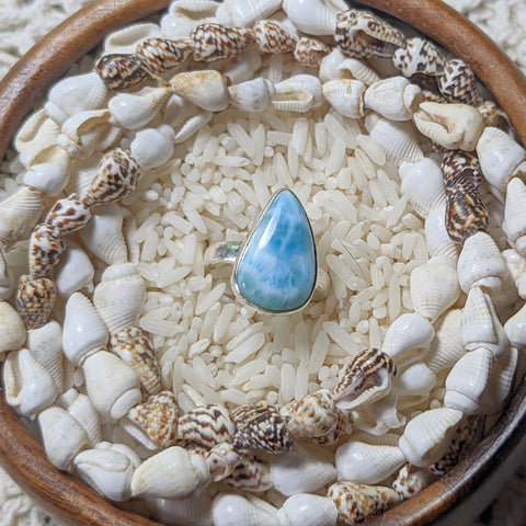 Larimar Ring~ Size 7 1/2 ~JSSLRR15