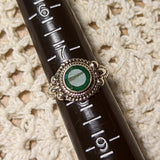 Green Chalcedony Ring~Size 7 3/4~JSSGCRNG