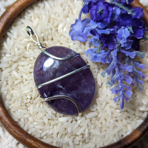 Amethyst Pendant~JSPWRA03