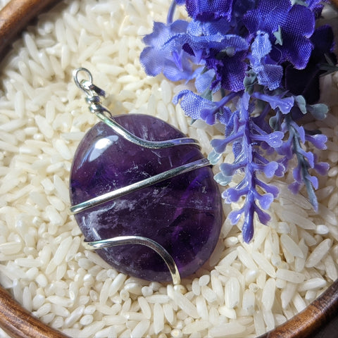 Amethyst Pendant~JSPWRA12