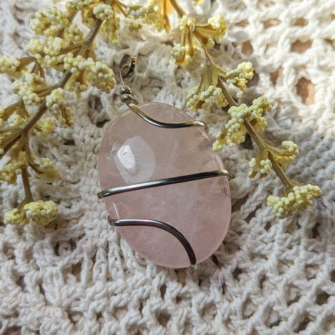 Rose Quartz Pendant~JSPRQP04