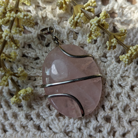 Rose Quartz Pendant~JSPRQP06