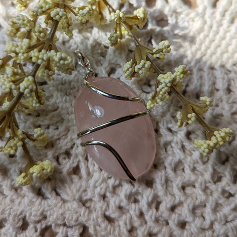 Rose Quartz Pendant~JSPRQP07