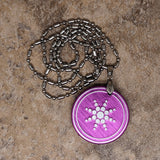 Scalar Zero Point Energy Purple Star Necklace~SCALAR11