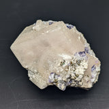 Blue Fluorite, Calcite & Pyrite~CRBFLCPP