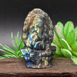 Labradorite Ganesha Carving~CRLGANE1