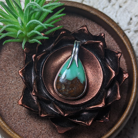 Chrysoprase Pendant~JSSCHRP3