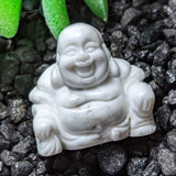 Howlite Laughing Buddha~CRHOWLLB