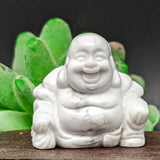 Howlite Laughing Buddha~CRHOWLLB