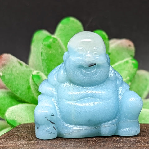 Amazonite Laughing Buddha~CRAMAZLB