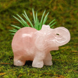 Rose Quartz Elephant ~CRRQELEL