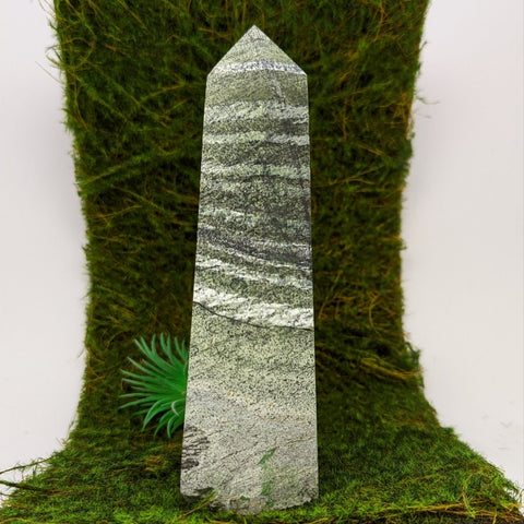 Chrysotile in Serpentine Pillar~Large~CRLCSRP2