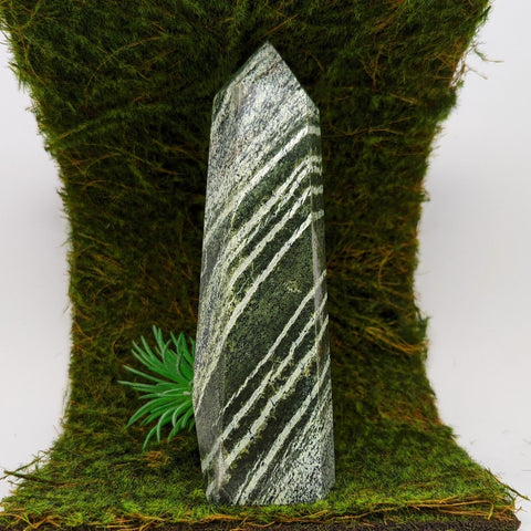 Chrysotile in Serpentine Pillar~Large~CRLCSRP5