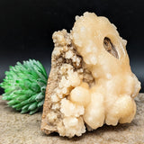 Calcite on Matrix Yin Yang Carvings~CRCMYYCR