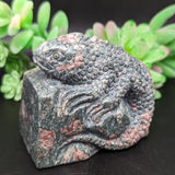 Unakite Lizard Carving~ CRULCAR1