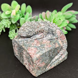 Unakite Lizard Carving~ CRULCAR2