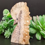 Bird Carving Golden Healer Quartz on Matrix~CRQBRD04