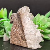 Swan Carving Quartz on Matrix~CRQBRD05