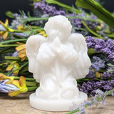 White Jade Cherub Carving~CRWJCHB2