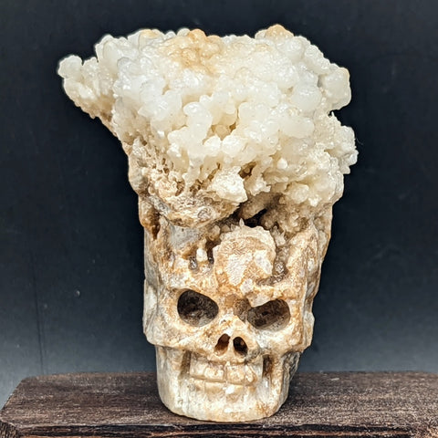 Calcite on Matrix Skull Carvings~CRCSKLLC