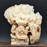 Calcite on Matrix Skull Carvings~CRCSKLLC