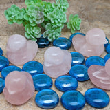 Rose Quartz Mini Duck Carvings~CRRQDUCK