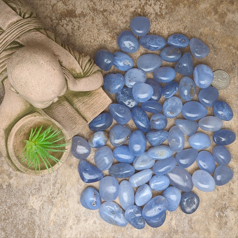 Tumbled Blue Chalcedony~TUMBLCHA