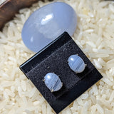 Blue Lace Agate Post Earrings~JSSBLA05