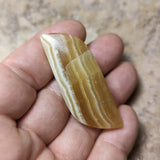 Yellow Calcite Palm Stone~CRYCPS03