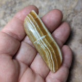 Yellow Calcite Palm Stone~CRYCPS04