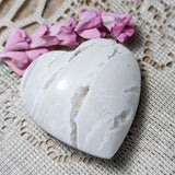 Snow Agate Heart~CRSNAGH2