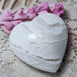 Snow Agate Heart~CRSNAGH2