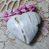 Snow Agate Heart~CRSNAGH3