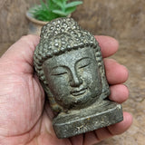 Pyrite Buddha Carving~CRPYBDC3