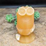 Yellow Calcite Minion Carving~CRYCMIN2