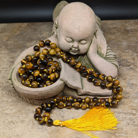 Tiger Eye Mala Beads~JMALAGTE