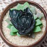 Bloodstone Flower Carving~CRBSFCRV