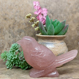 Rose Quartz Bird Carving~ CRRQBIRD