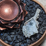 Wire Wrapped Apophyllite Pendant~JSPAPO08