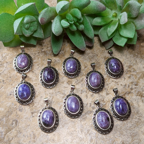 Charoite Pendant~JPCHAROI