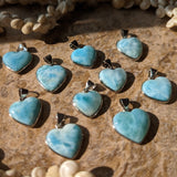 Larimar Heart Pendant~JPLARHRT