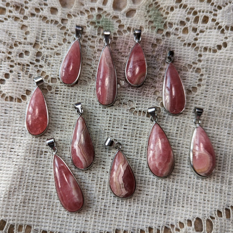 Rhodochrosite Pendant~JRHODOSS