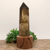 Smoky Citrine Crystal in Wood Stand~CRQCWS17