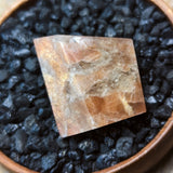 Black Hematitic Sunstone Faceted Gem~CRBHSG01