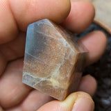 Black Hematitic Sunstone Faceted Gem~CRBHSG01