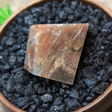 Black Hematitic Sunstone Faceted Gem~CRBHSG01